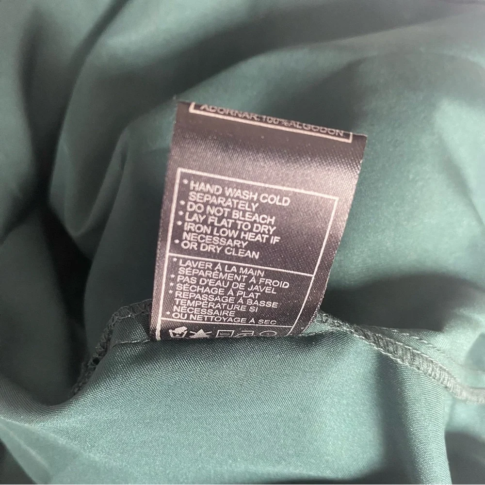 BB Dakota Dark Green Lace Dress with Scalloped Detail size 10